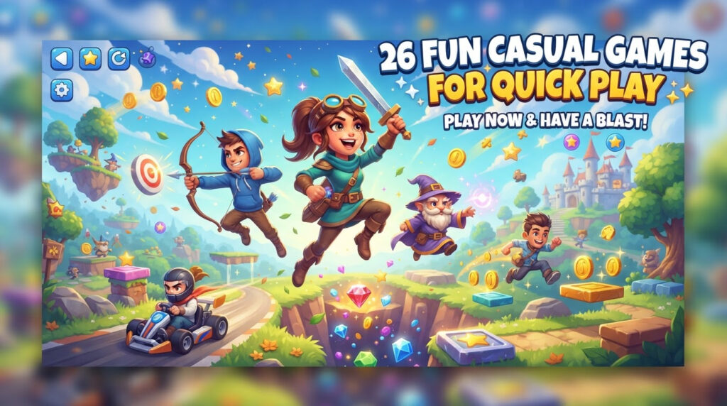 26 Fun Casual Games for Quick Play